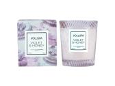 Voluspa Violet & Honey Textured Glass Doftljus 